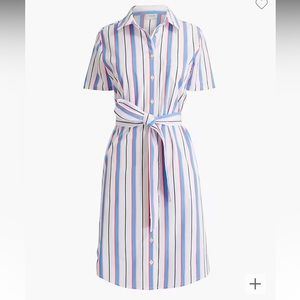 J.CREW Short sleeve belted shirt dress